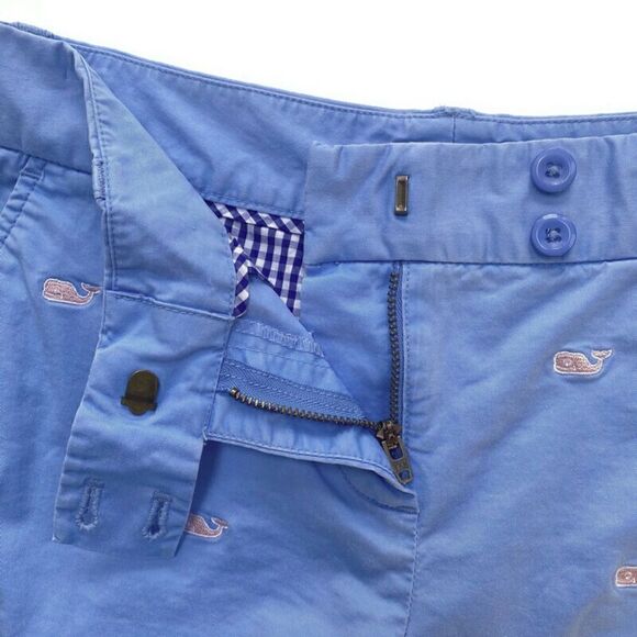 Vineyard Vines Dayboat Shorts Light Blue Pink Whales Preppy 2 - Picture 5 of 15
